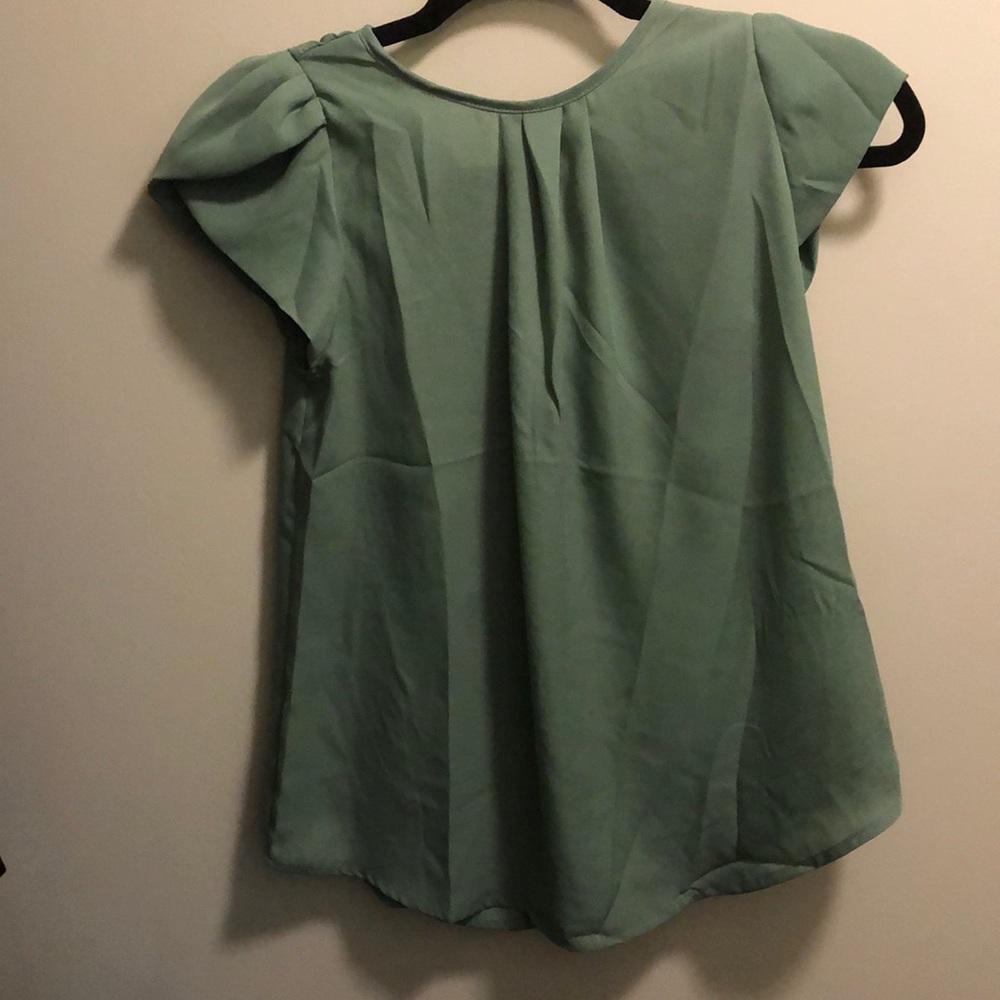 Green blouse